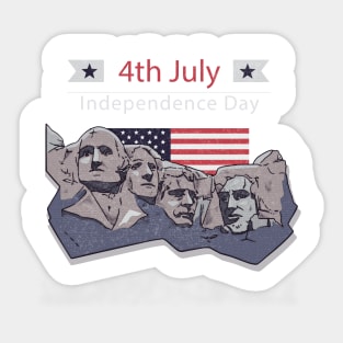 happy 4th of July independence day Sticker